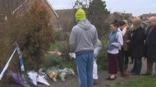 Friends and relatives at scene