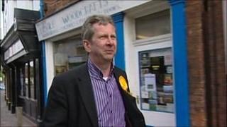 Stewart Arnold campaigning