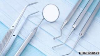 Stock image of dental tools