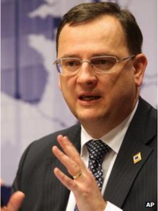 Czech PM Petr Necas (30 Jan 2012)