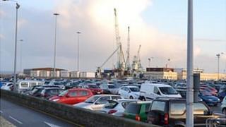 North Beach Car Park in St Peter Port, Guernsey