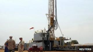 Oil exploration North-West of the Ugandan capital, Kampala