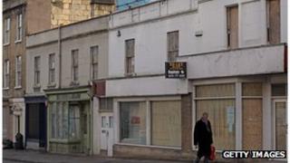 Empty shops