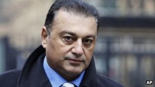 Former Metropolitan Police Commander Ali Dizaei arrives at Southwark Crown on 6 February