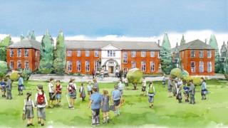 Artist's impression of Heyford Park Free School