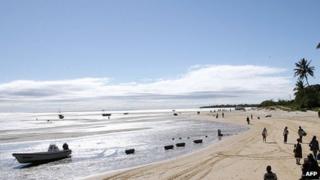 A beach in Mozambique