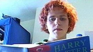Toby Rundle and Harry Potter book