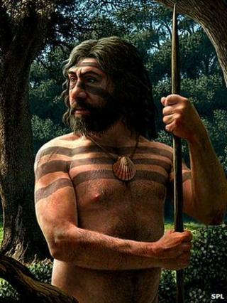 Neanderthal artist's impression