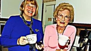 Joan Evans (right) and her befriender Marion Thomas
