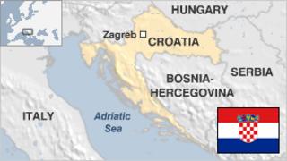Map of Croatia