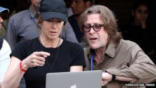 Kathryn Bigelow (left) in Chandigarh