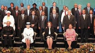 The Queen at last year's Commonwealth heads of government in Australia