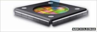Artist's impression of a "Flycatcher" microcontroller