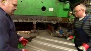 Workers at BC Barton Ltd metal fabrication firm