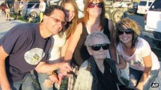 Mary Hardison with family