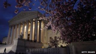 The US Supreme Court at first light, Washington DC 28 March 2012