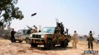 Fighters congregating near Zuwara, TV stills