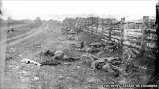 Confederate dead at the Battle of Antietam