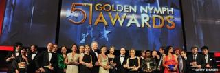 Award winners at the closing ceremony of the Monte Carlo TV Festival