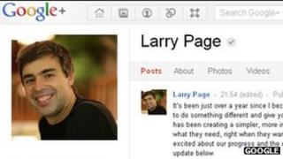 Larry Page Google+ page