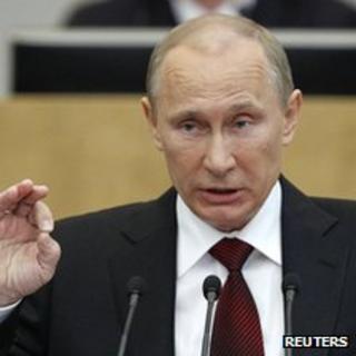Russia's President-elect Vladimir Putin, 11 Apr 12