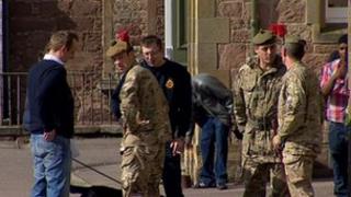 Black Watch soldiers return to Fort George