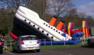 titanic bouncy house