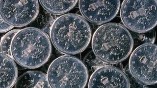 Five pence pieces