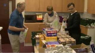 Picture showing foodbank at Darlington