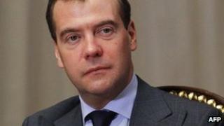 Russian President Dmitry Medvedev