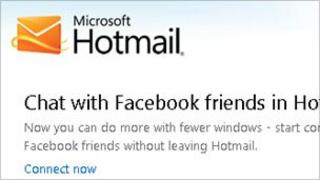 Hotmail screengrab