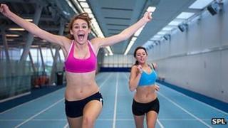 Girls doing sport