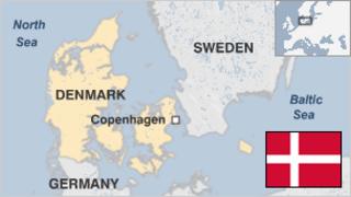Map of Denmark