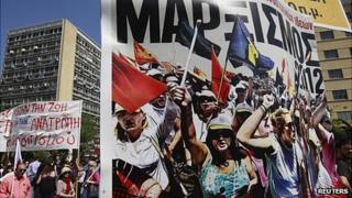May Day rally in Athens, 1 May, 2012