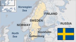 Map of Sweden