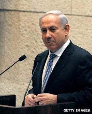 Benjamin Netanyahu speaks about the birthday of Theodor Herzl at the Knesset on May 7 2012