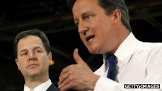 Nick Clegg and David Cameron