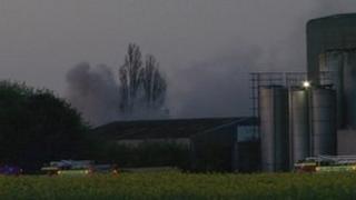 Fire at Oxford Plastics