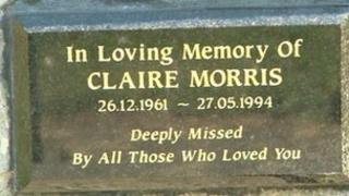 Plaque to Claire Morris