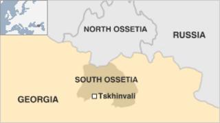 Map of South Ossetia