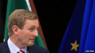 Irish Prime Minister Enda Kenny at a news conference in Dublin (1 June)