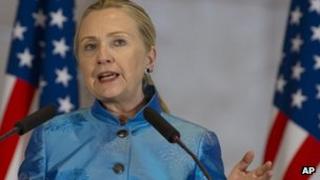 Hillary Clinton in Yerevan. Photo: 4 June 2012