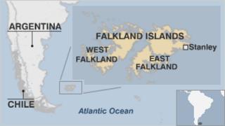 Map of Falkland Islands