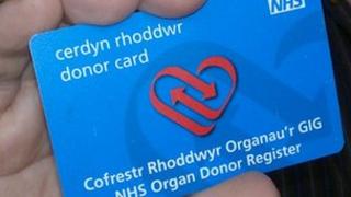 Cerdyn rhoi organau