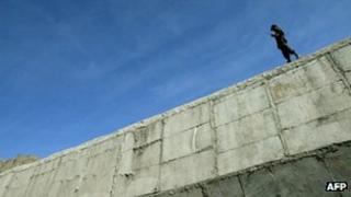 File photo of Iranian guard on the borders of Iran, Afghanistan and Pakistan