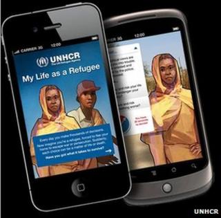 "My life as a refugee" game, UNHCR
