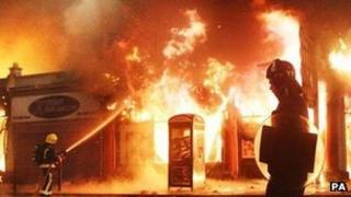 Rioting in England