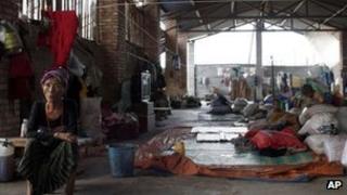 File photo: A shelter near the Chinese-Burma border in Yunnan province