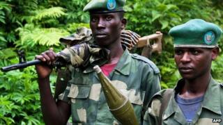 M23 fighters - army defectors in DR Congo, June 2012