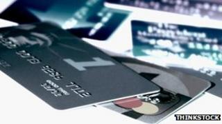Stock image of credit cards